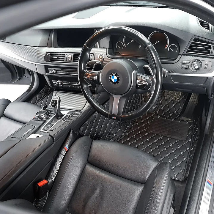 Luxury leather car mats